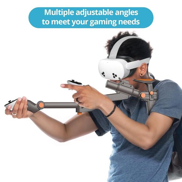 VR Gaming Gunstock  Pump-Action 360° Rotatable Grips Left-Hand Friendly NEW - Picture 10 of 16